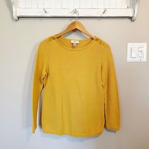 LOFT mustard sweater